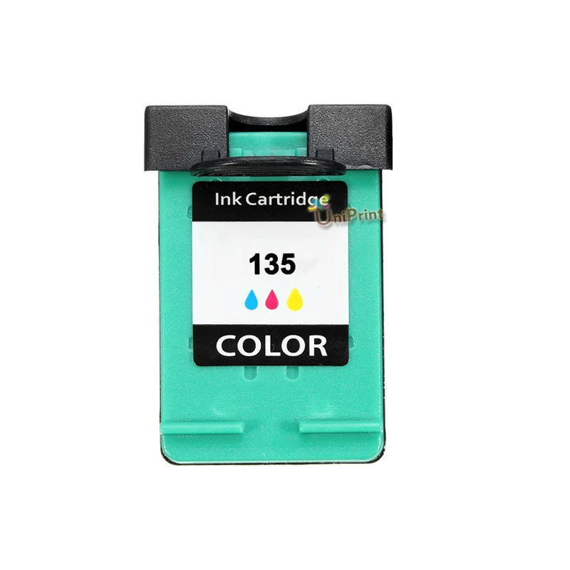 UP 2PK Черный+ цветной картридж для замены hp 129 135 C9364HE C8766HE чернильный картридж для принтера - Цвет: Tri-Цвет