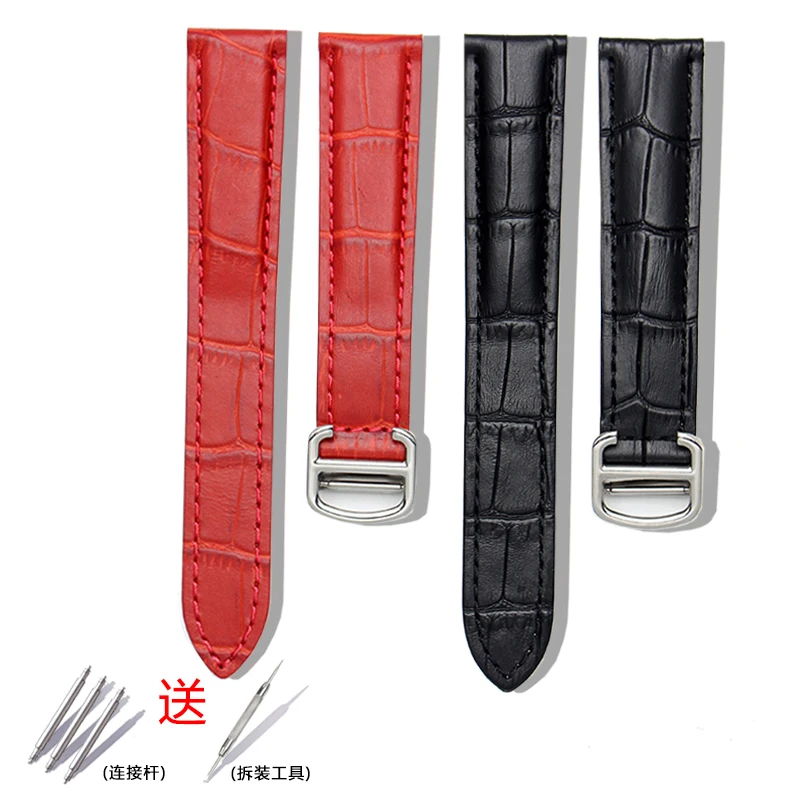 Ремешок из натуральной кожи для наручных часов браслет со складной