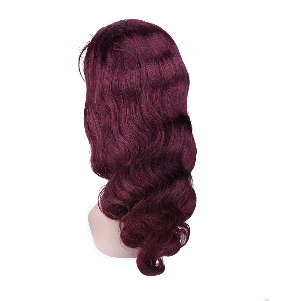 Парики из натуральных волос на кружеве HairUGo для женщин Омбре не Реми бразильские