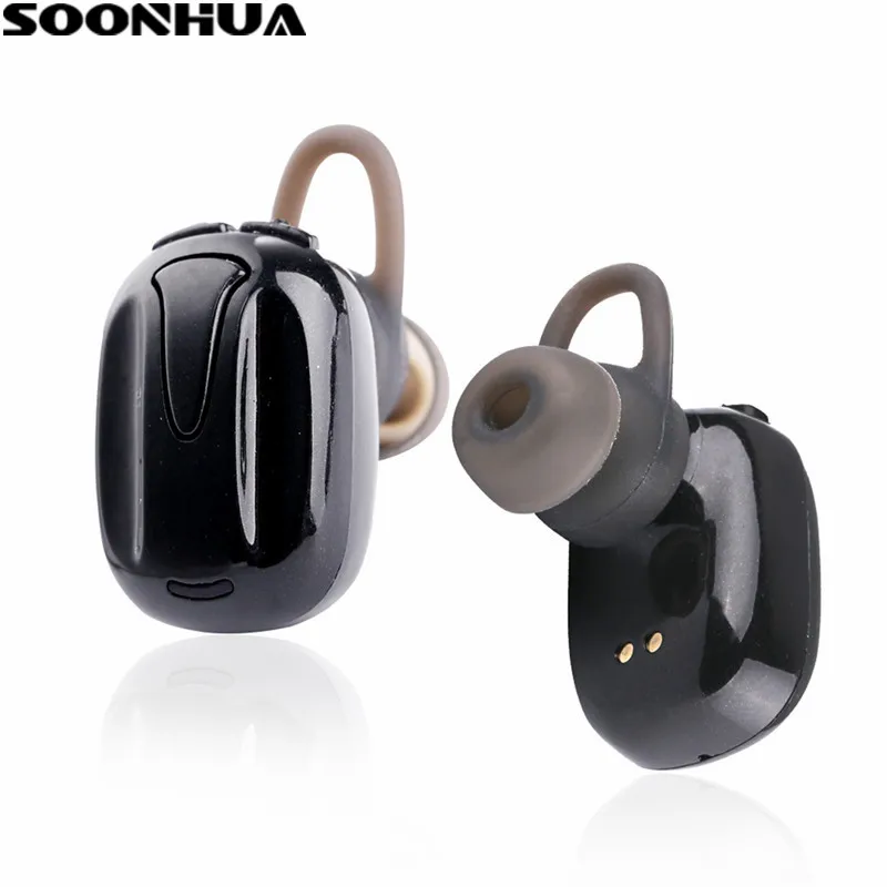 Мини стереонаушники SOONHUA TWS стерео Hi Fi музыкальные наушники микро беспроводная