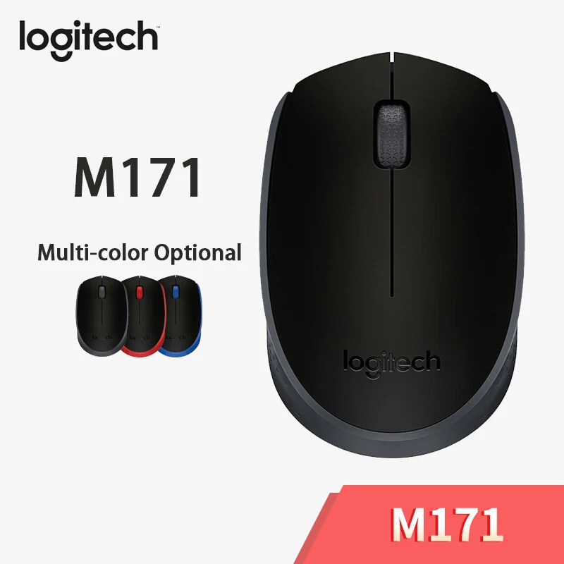 Беспроводная игровая мышь Logitech Original M171 2 4 ГГц с нано приемником 1000 DPI для