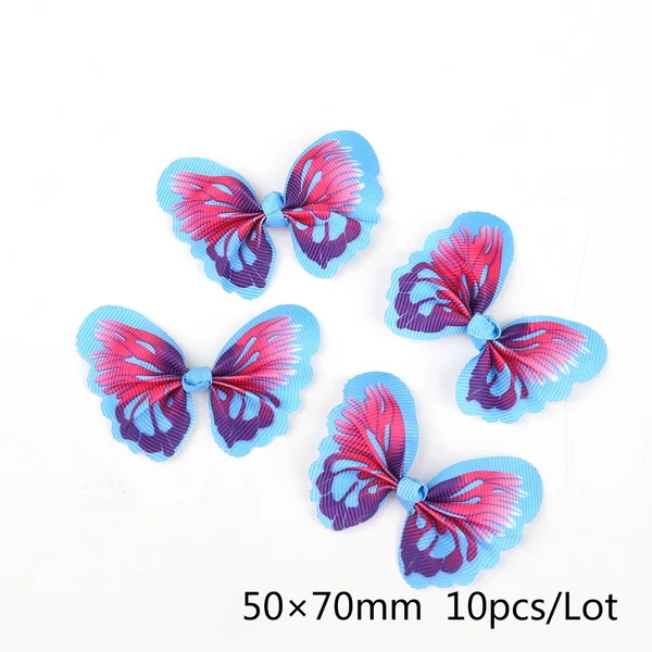 Blue 50x70 мм Grosgrain ленты лук-узел 10 шт./упак. для оптовой продажи Костюмы аксессуары для рукоделия Новая мода - Цвет: Blue