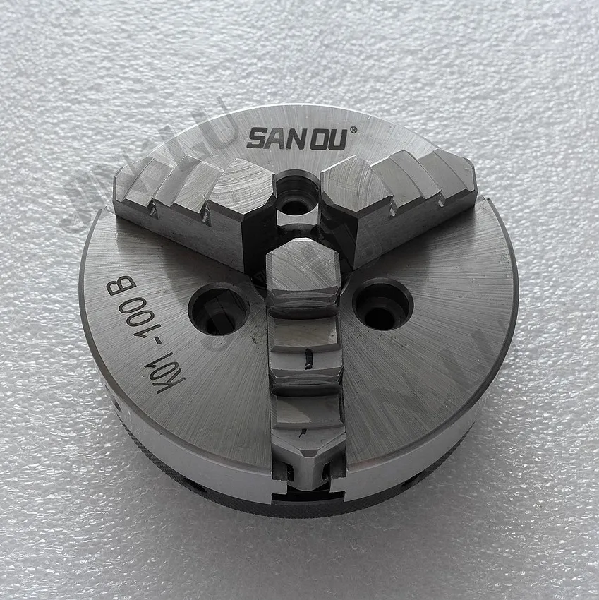 3 челюсти патрон для токарного станка с ручным управлением K01 100B 100 мм M6|lathe chuck|manual