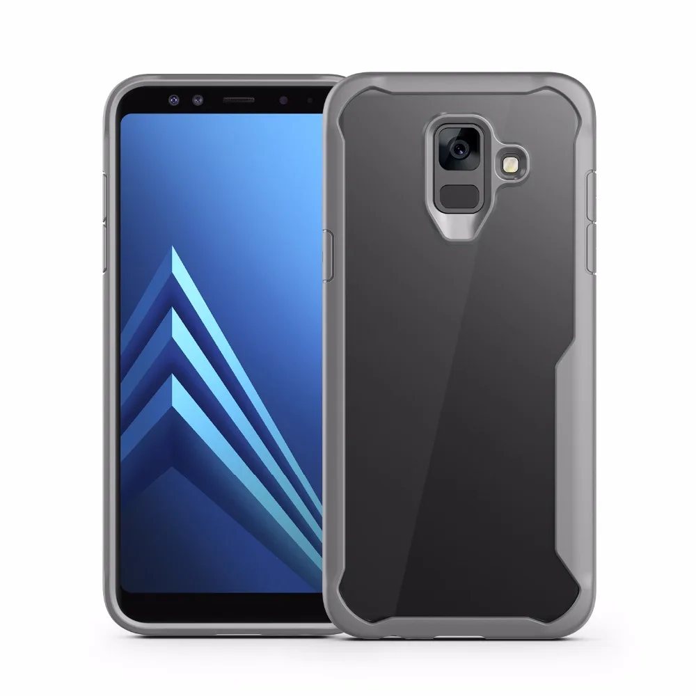 Для Samsung Galaxy A6 2018 + plus чехол для телефона прозрачный акриловый PC задний мягкий TPU