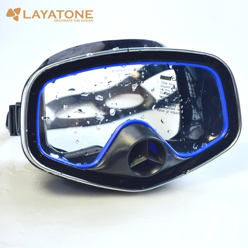 Layatone маска для дайвинга Силиконовая снорклинга из закаленного стекла объектив