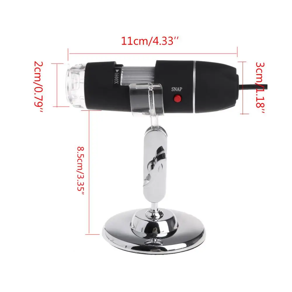 1600X Microscope 8 LED USB Digital Handheld Magnifier Endoscope Camera | Инструменты