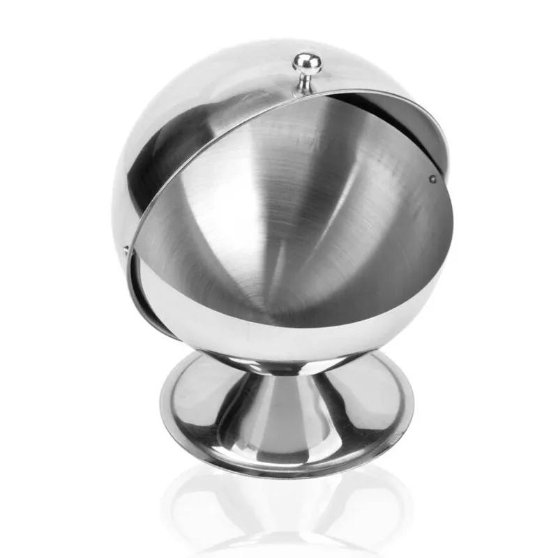 Stainless Steel Kitchen Spherical Sugar Bowl Seasoning Bottle Spice Tank Can Flip | Дом и сад