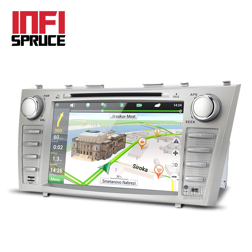 Автомобильный dvd для Toyota camry 2007 2008 2009 2010 2011 2 ГБ + 32 android 7 1 GPS Радио Навигация стерео