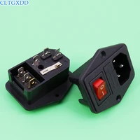 cltgxdd 10a 250v 3 pin iec320 c14 ac inlet male plug power socket with fuse switch ss 8b 3 promotion