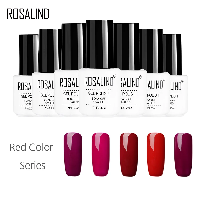Гель Rosalind 1S 2601 2612 красная фотолампа стойкий Праймер фотолаки удаляемые