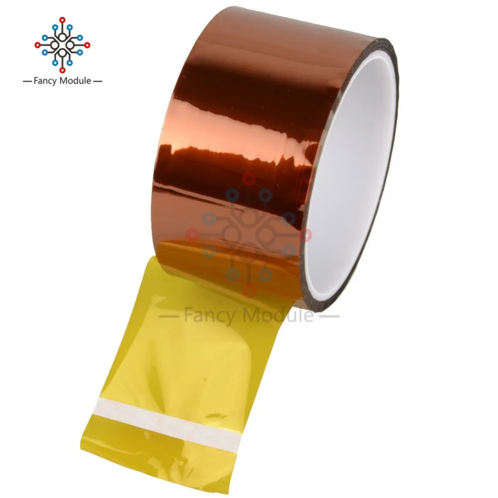 50mm 100ft One-side Self-adhesive Heat Resistant Polyimide Tape High Temperature Adhesive Insulation for BGA PCB SMT Solder | Инструменты