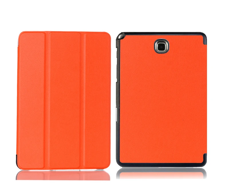 Orange-cheng Планшеты чехол для samsung Galaxy Tab A 8,0 SM-T350 SM-T351 SM-T355 SM-P350 SM-P355 8 дюймов Тонкий Магнитный чехол с авто режимом включения и выключения крышка - Цвет: Orange-cheng