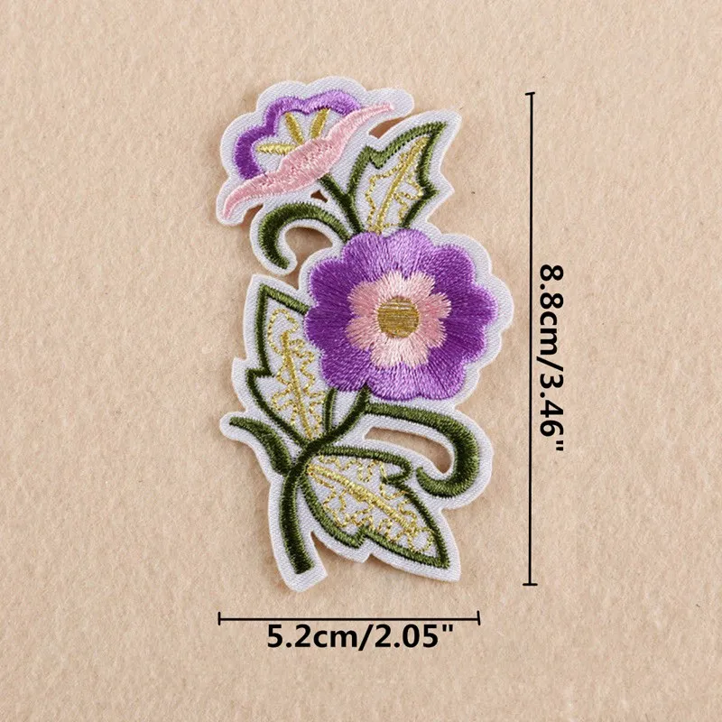 1 шт. сумка вышитый цветок розы аппликация нашивки для шитья Железный значок