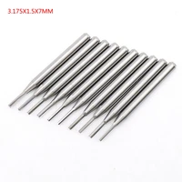 10pc 3 175x1 5x7mm straight flute cnc milling cutter tungsten wood router cutter