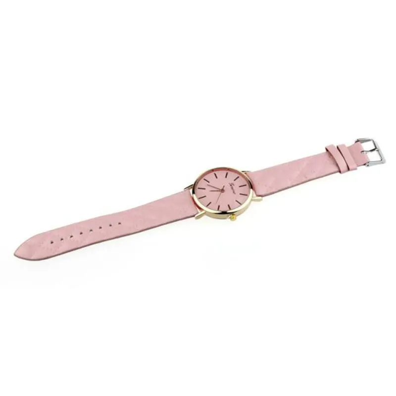 Женские часы Reloj Mujer Geneva из искусственной кожи аналоговые кварцевые наручные под