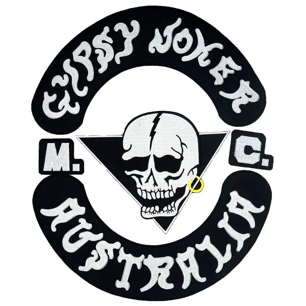 5 шт./комплект, байкерские нашивки с вышивкой