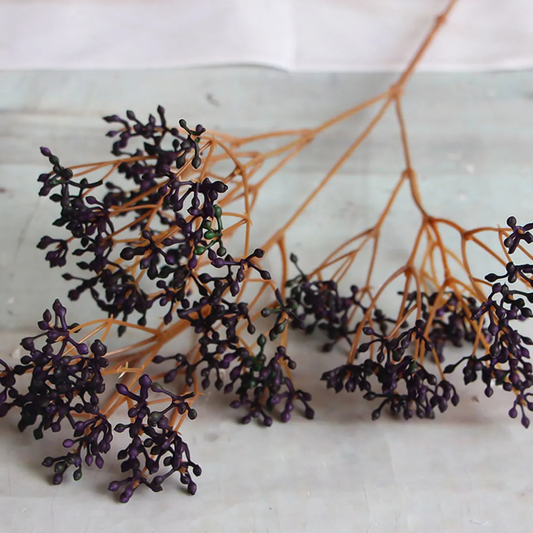 Purple Искусственные цветы украшение дома 3 вилки DIY искусственный ребенок дыхание цветок Гипсофила поддельные силиконовые растения поддельные цветы - Цвет: Purple