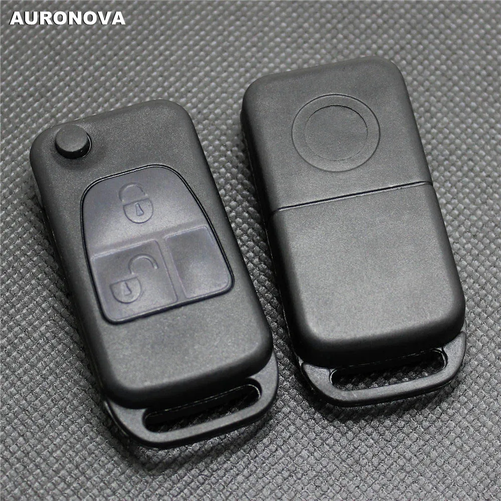 Чехол для ключа автомобиля auronva MERCEDES BENZ C E S ML W140 2 кнопки неограненный латунный