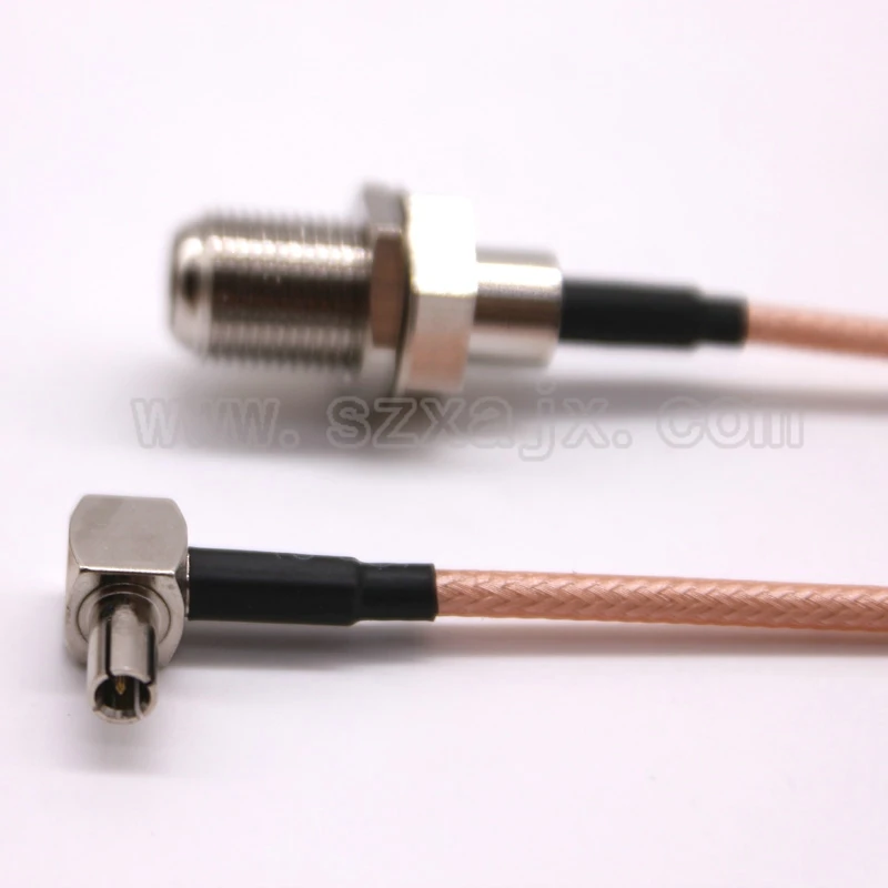 jx 100 pieces rf cable f to ts9 cable f female to ts9 right angle rg316rg174 pigtail cable for huawei 3g4g usb modem free global shipping