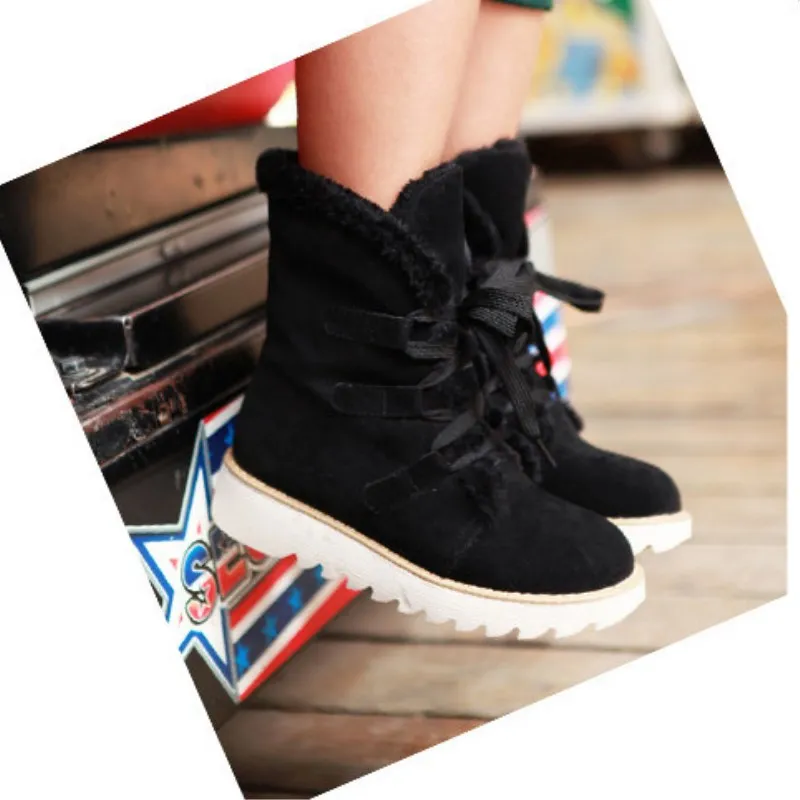 

Women Boots 2020 New Winter Fashion Pink Platform Boot Plus Size High quality Woman Shoes Ladies Keep Warm Shoe Bota Feminina