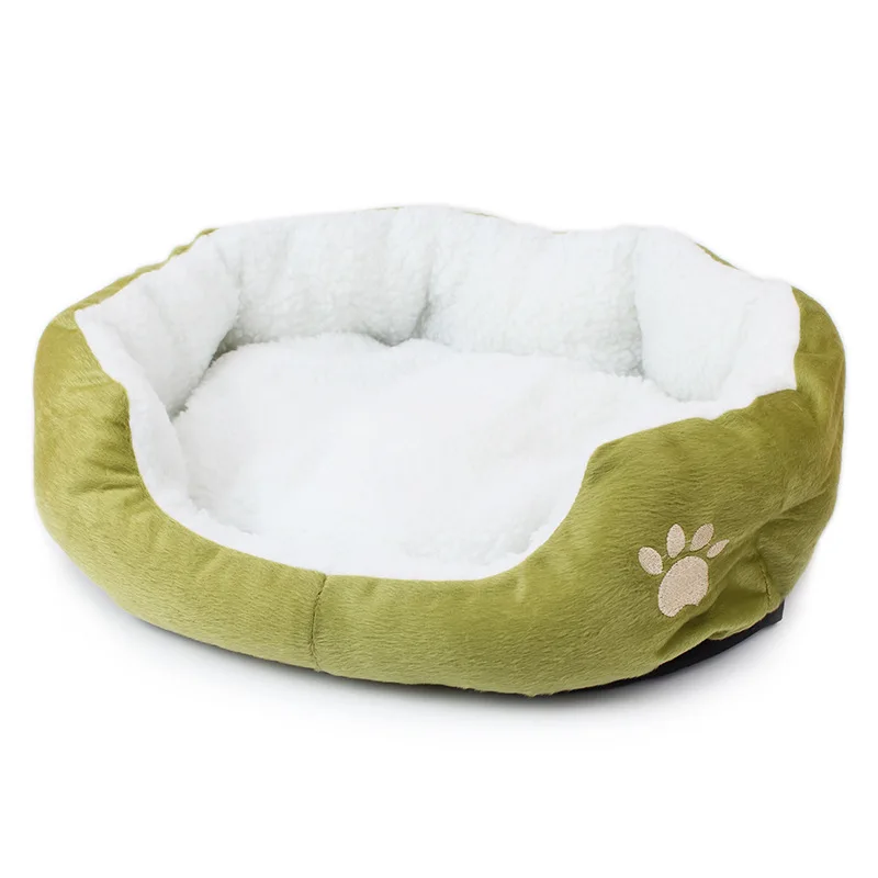 Pet Bed Fleece Soft Warm Cat Kennel Plush Mat Products Small Dog Cama Para Cachorro Mascotas House | Дом и сад