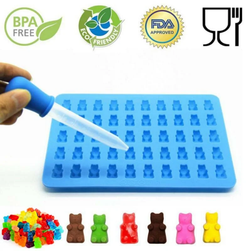Gummy силиконовая форма Медведь формы медведь желе торт и конфеты лотки с