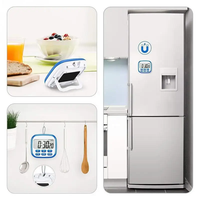 1 шт. громкий звуковой таймер инструменты секундомер будильник обратного отсчета