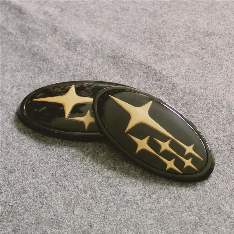 Acrylic 2 piece Мате птицы Subaru модифицированный логотип лес человеческий Лев XV Impreza WRX STI BRZ акриловое углеродное волокно до и после стандарта - Цвет: Acrylic 2 piece