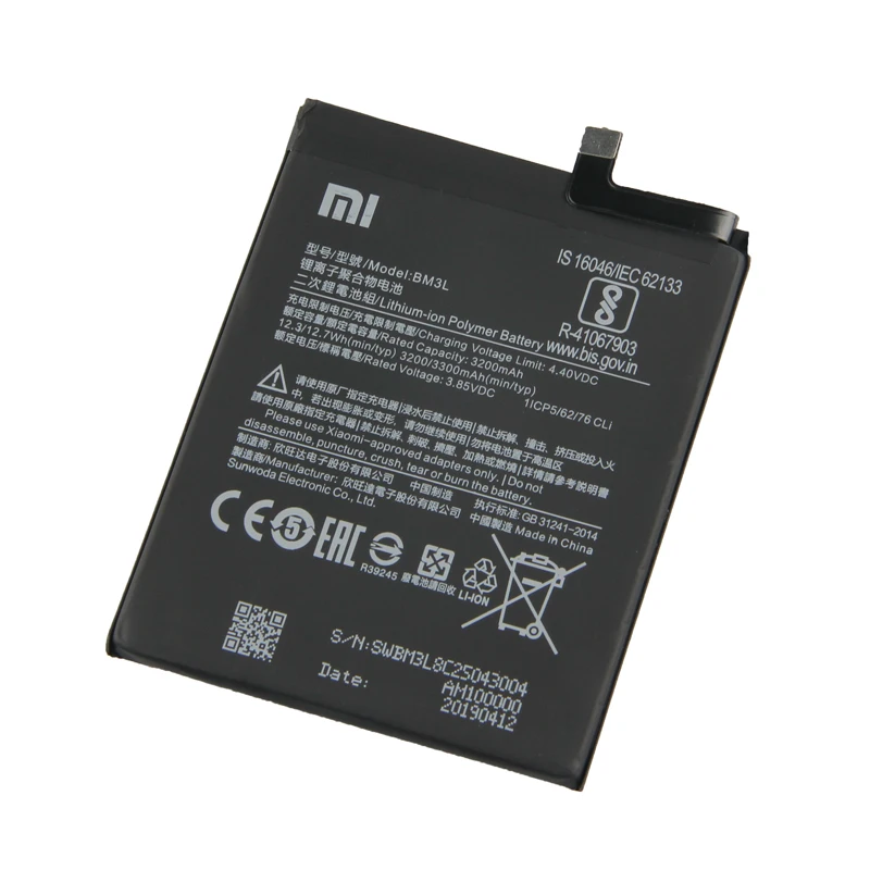 Оригинальный аккумулятор для телефона Xiaomi BM3L M9 MI 9 3300mAh | Мобильные телефоны и