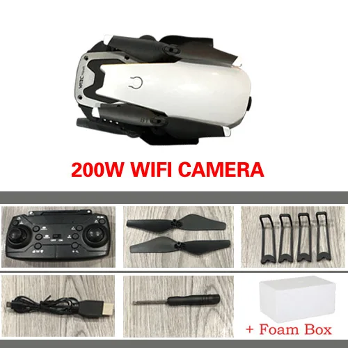 X4 Дрон с HD 720P Wifi камерой Квадрокоптер парящий FPV Квадрокоптеры 2MP складной RC вертолет сумка для хранения игрушка для мальчика S20 - Цвет: 200w wifi camera