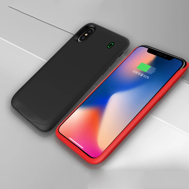 Чехол для зарядки аккумулятора 4000 мАч iPhone X портативный чехол зарядное