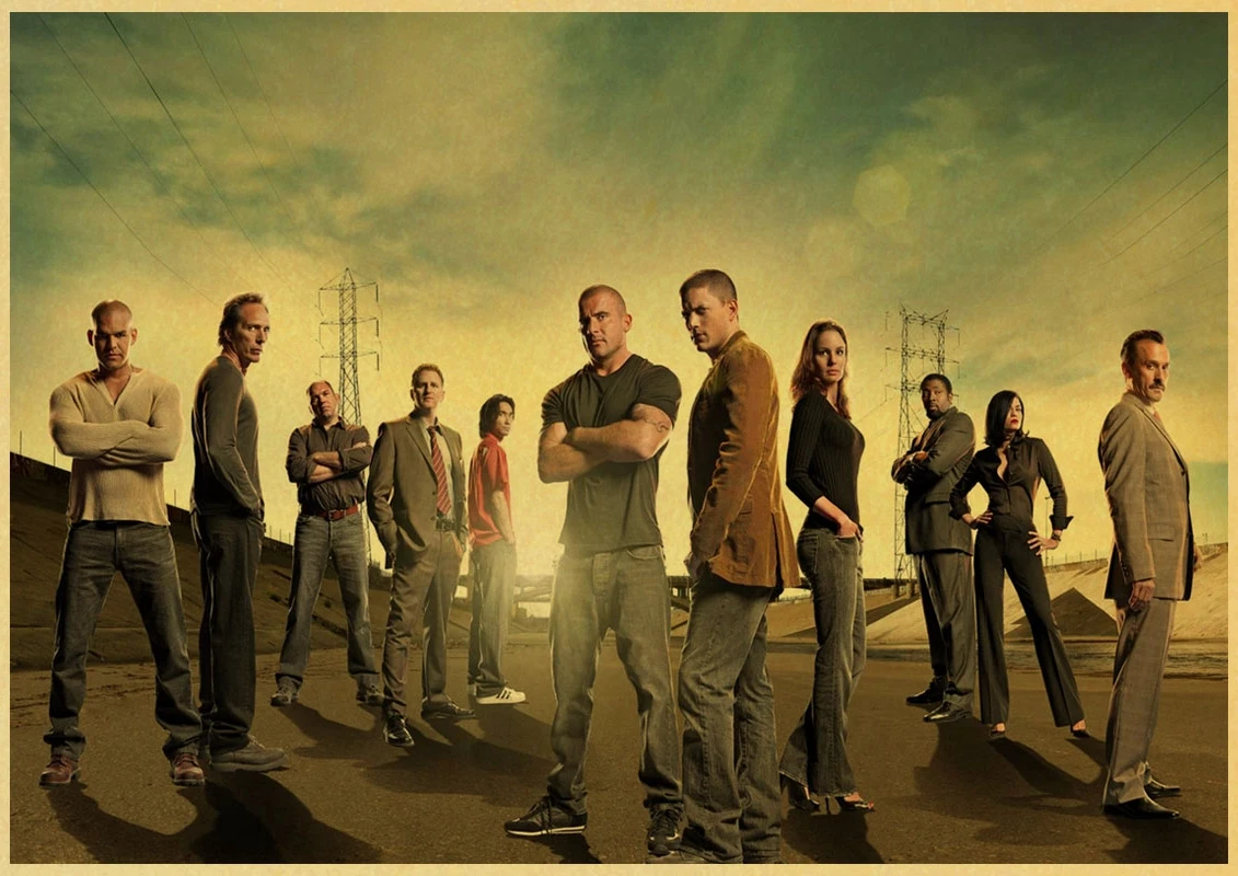Prison Break Wentworth Miller Dominic Purcell винтажный бумажный постер настенная живопись украшение