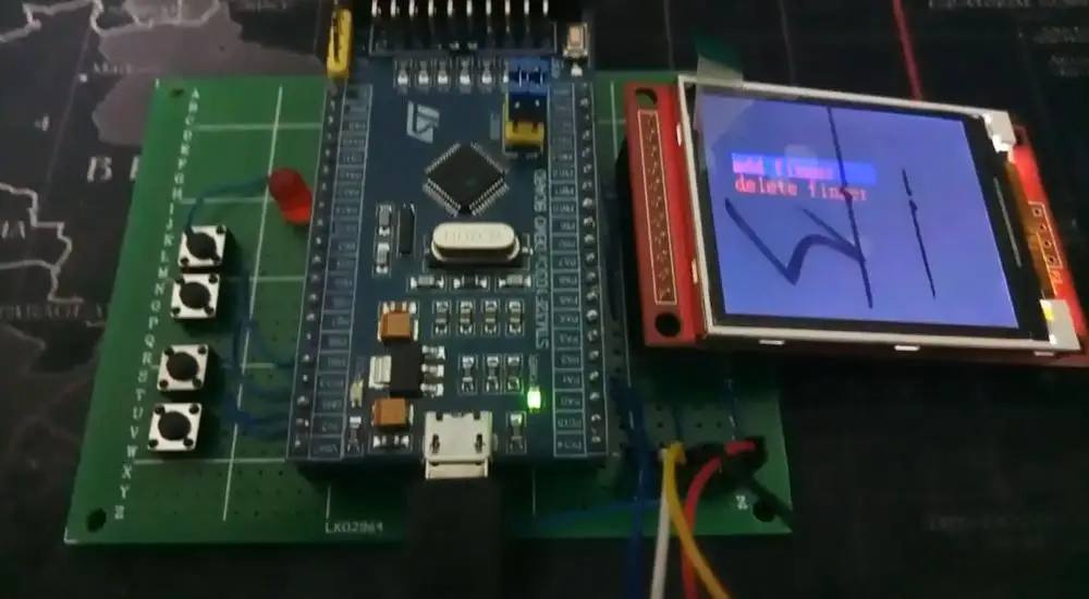 

For Fingerprint unlocking menu interface based on STM32