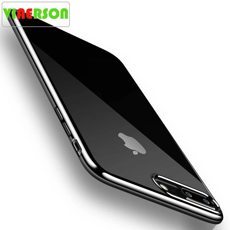 Роскошный мягкий силиконовый чехол для iPhone 5 5S 5C SE 6 S 7 8 X Plus позолоченный гибкий