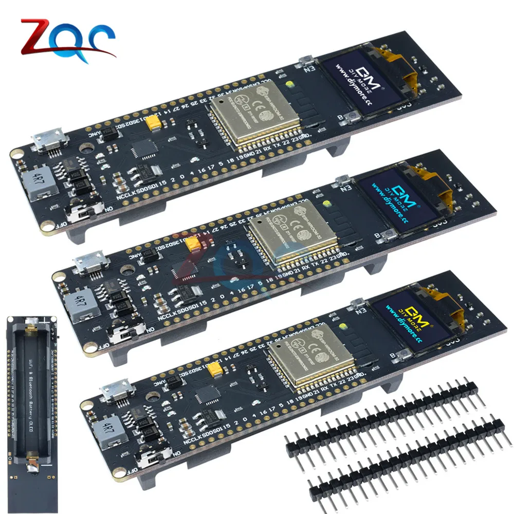 0,96 дюймовый oled-дисплей 18650 литиевая батарея WiFi Bluetooth щит ESP32 ESP-32 ESP8266 CP2102 модуль макетной платы