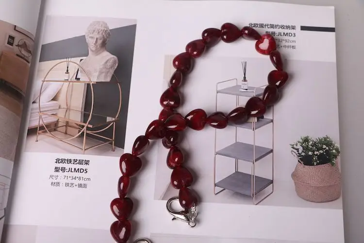 Роскошная сумочка из акриловой смолы, ремешок-цепочка, 40 см, 100 см, разноцветный, сделай сам, съемный наплечный пластиковый ремешок, аксессуары для женских сумок