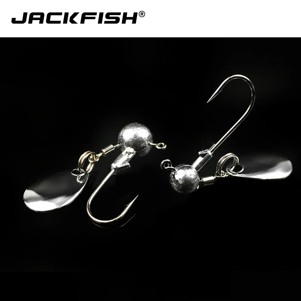 Рыболовный крючок JACKFISH со свинцовой мормышкой и блёстками 2 г/4 г 5 шт./лот крючки