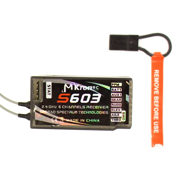 10 шт. приемник дрона 2 4 ГГц 6CH DSM2 DSMX S603 (напоминаем AR6210) поддержка DX6i JR DX7 вертолетов
