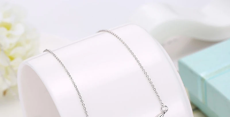 Разноцветные кристаллы от Подвески Swarovski ожерелья женские Изысканные стерлингового серебра 925 пробы цепь золото серебро цвет романтические драгоценности
