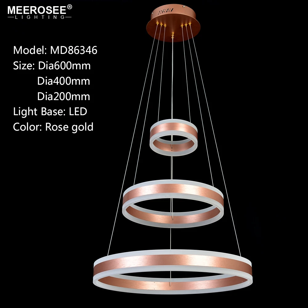 2019 Новый светодиодный подвесные светильники 3 лампы Круг для Гостиная столовая