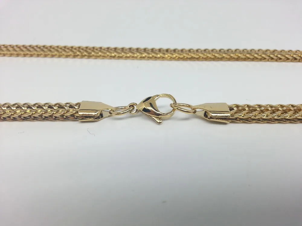 6 8 мм Золотая Свадебная вечеринка Мужская цепочка для мальчиков ожерелье браслет