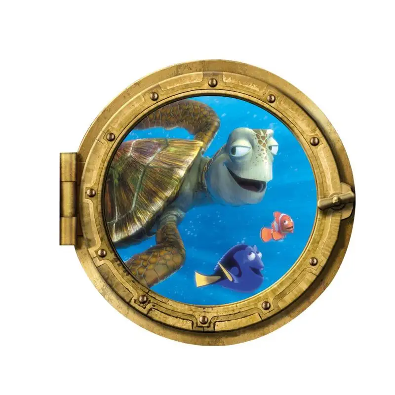 Найти Дори Немо Морская Черепаха Рыба подводная лодка иллюминаторы настенные