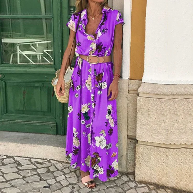 Женское платье Праздничная летняя с цветочным принтом стильный сарафан