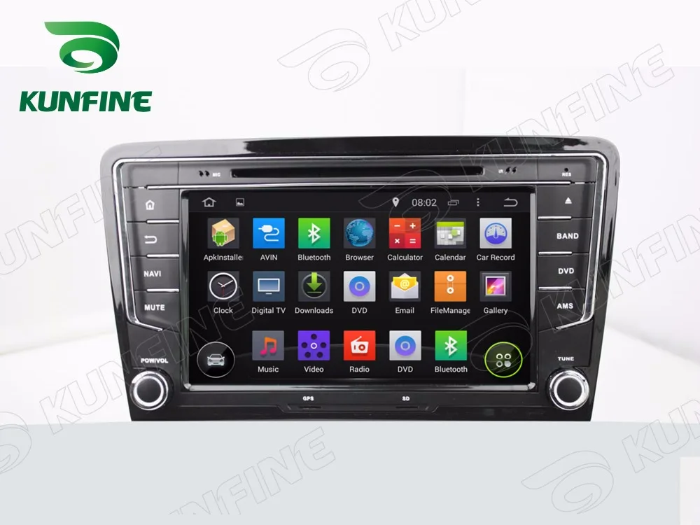 Quad Core 1024*600 Android 4.4 Автомобильный DVD Gps-навигация Плеер Автомобиля Стерео для VW Santana