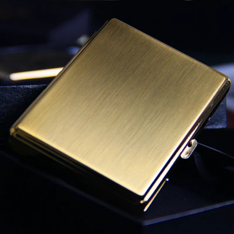 20 сигарет перезаряжаемая usb зарядка дуговая зажигалка с портсигар чехол Защита окружающей среды дымовая зажигалка