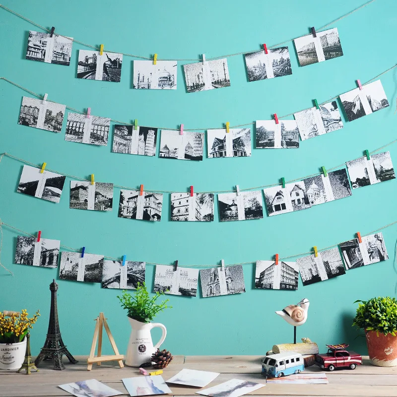 Creative Personality Photo Wall Decorations Seamless Nail Hanging DIY Postcard Figurines Living Room Ornaments Gift | Дом и сад