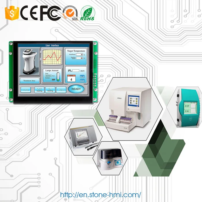 

3.5 Inch HMI Sunlight Readable Outdoor TFT LCD Module with Controller Board for Industrial Control Panel