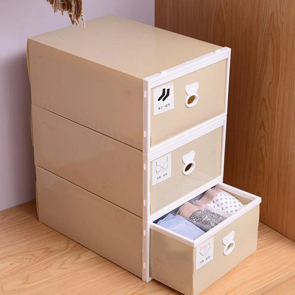 

3PC/SET Household Drawer Underwear Storage Box Socks Bra Storage Box Japanese Storage Box