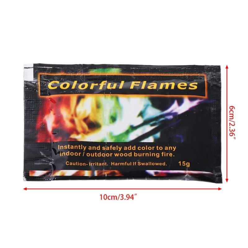 Мистический пожарный порошок магический трюк Цветные Пламя костра камин яма