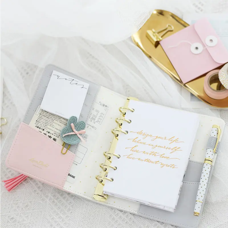 Блокнот Lovedoki с рюшами блокнот в виде листа лотоса розовый синий 2019 | Канцтовары